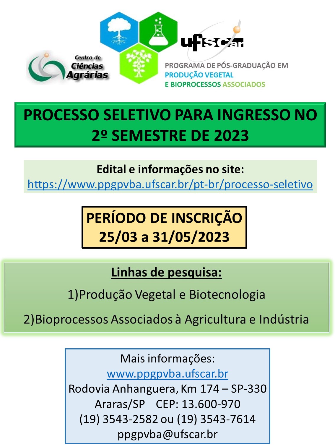 Processo seletivo 2023/2